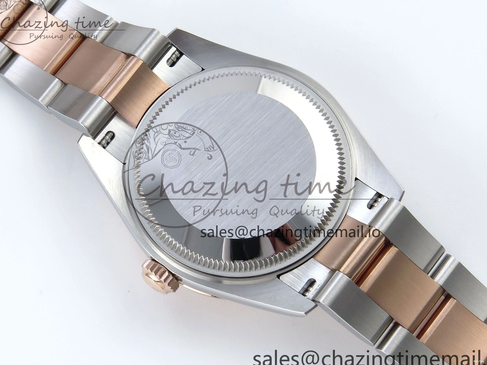 MiroTime 0504 DateJust 31 278271 ARF 1:1 Best Edition 904L Steel Brown Roman Diamonds Dial on SS RG Oyster Bracelet ETA SmartChoice 520